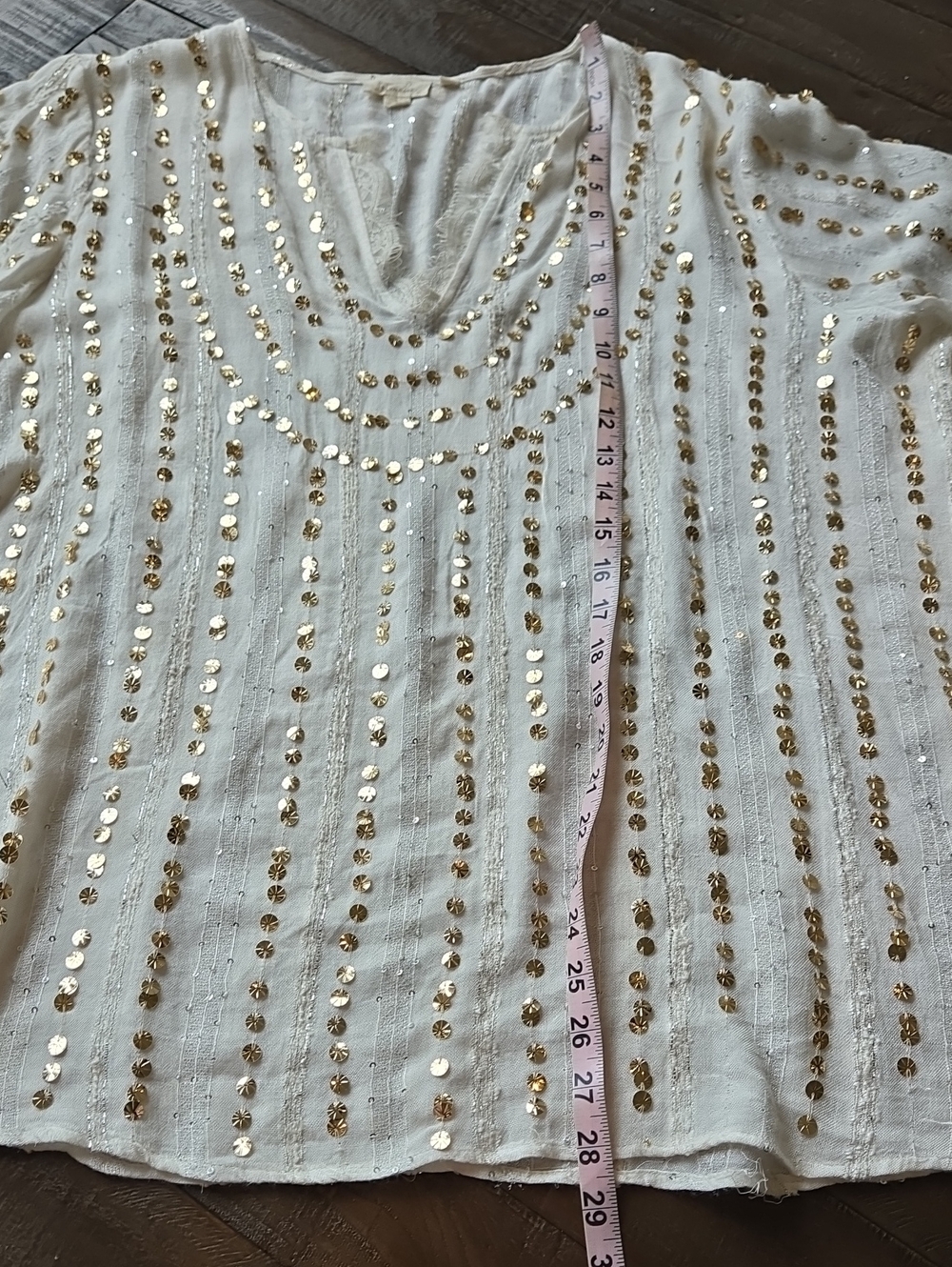 Anthropologie Let Me Be Embellished Top - Picture 7 of 11